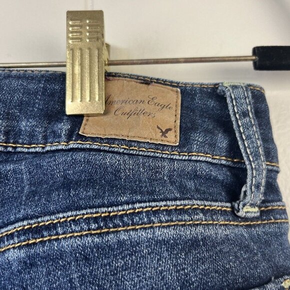American Eagle Skinny Womens Size 0 Long 27x28) Cotton Blend Stretch Jeans EUC - Picture 7 of 8